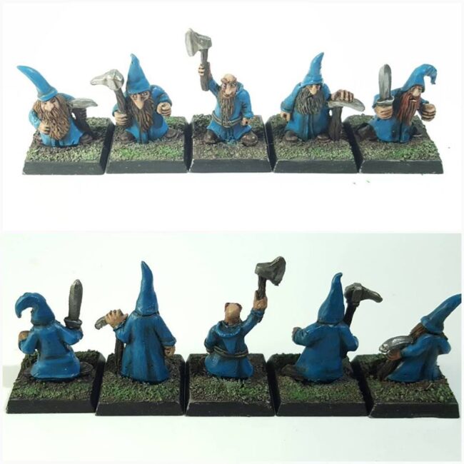 5 Gnome militia with hand weapons